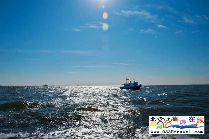 東戴河北戴河南戴河出海打漁看日出