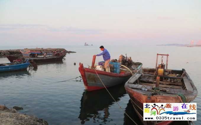 東戴河北戴河南戴河出海打漁看日出