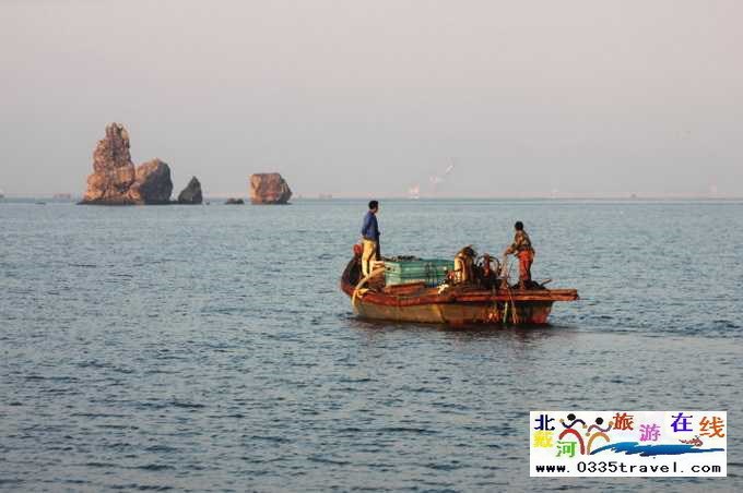 東戴河北戴河南戴河出海打漁看日出